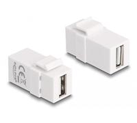 DELOCK Mã³Dulo Keystone USB 2.0 A Hembra > USB 2.0 A bílá Marca