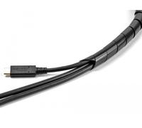 Delock manguera en espiral flexible de 2 m x 10 mm negra