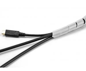 Delock manguera en espiral flexible de 2 m x 10 mm transparente