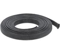 Delock Manguera Trenzada Extensible 5 m x 12 mm, Color Negro