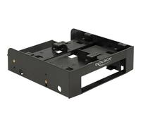 Delock - Marco de montaje (5,25", para 4 discos duros de 2,5", plástico), color negro