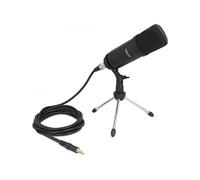 Delock Micrófono Profesional de podcasting con Conector XLR y Conector Jack de 3 Pines.