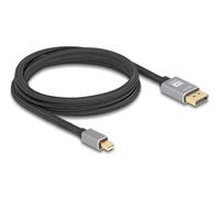Delock mini displayport - displayport kabel 2 m gris