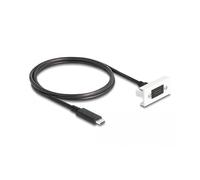 DeLOCK MÓDULO Easy 45 SUPERSPEED USB 10 GBPS (USB 3.2 Gen 2) USB Type-C™ Hembra A USB Type-C™ Macho con Cable Corto, 22,5 X 45 M