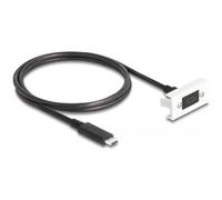 DeLOCK MÓDULO Easy 45 SUPERSPEED USB 10 GBPS (USB 3.2 Gen 2) USB Type-C™ Hembra A USB Type-C™ Macho con Cable Corto, 22,5 X 45 M