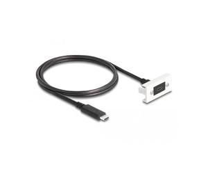 DeLOCK MÓDULO Easy 45 SUPERSPEED USB 10 GBPS (USB 3.2 Gen 2) USB Type-C™ Hembra A USB Type-C™ Macho con Cable Corto, 22,5 X 45 M