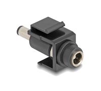 Delock módulo keystone dc 5,5 x 2,1 mm hembra a cc 5,5 x 2,5 mm macho
