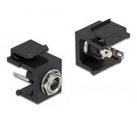 Delock módulo keystone dc 5,5 x 2,1 mm hembra negro
