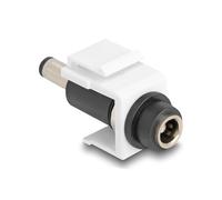 Delock módulo keystone dc 5,5 x 2,5 mm hembra a cc 5,5 x 2,5 mm macho