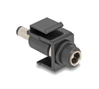 Delock módulo keystone dc 5,5 x 2,5 mm hembra a cc 5,5 x 2,5 mm macho