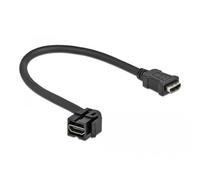 DeLOCK Módulo Keystone HDMI Hembra 110° > HDMI Hembra con Cable Negro