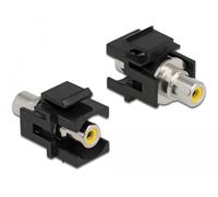 Delock módulo keystone rca hembra > rca hembra amarillo/negro