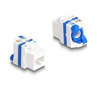 Delock módulo keystone rj45 hembra a lsa cat.6a sin herramientas con
