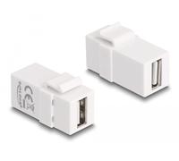 DELOCK Módulo Keystone USB 2.0 A Hembra > USB 2.0 A bílá Marca