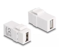 DELOCK Módulo Keystone USB 2.0 A Hembra > USB 2.0 A bílá Marca