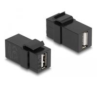 Delock módulo keystone usb 2.0 a hembra > usb 2.0 a negro