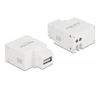 Delock módulo keystone usb tipo-a puerto de carga 2,1 a blanco