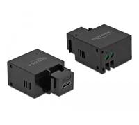Delock módulo keystone usb type-c puerto de carga 2,1 a negro