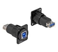 Delock Módulo Tipo D USB 3.0 Tipo A Hembra a Tipo B Hembra.