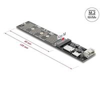Adaptador Delock OCuLink SFF-8612 a M.2 Key M para SSD NVMe PCIe 4.0