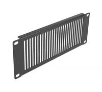 Delock Panel de Armario de Red de 10″ con Rejillas de ventilación Vertical 2U Negro