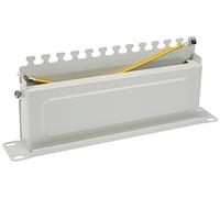 Delock Panel de conexión de 10 pulgadas, 8 puertos, Cat.6A, 1U, gris