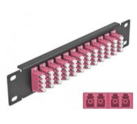 Delock panel de conexión de fibra óptica de 10? de 12 puertos lc q