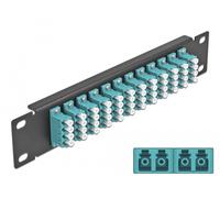 Delock panel de conexión de fibra óptica de 10? de 12 puertos lc q