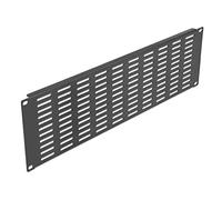 Delock Panel de Red de 19 Pulgadas con Ranuras de ventilación Horizontal, 3 U, Color Negro