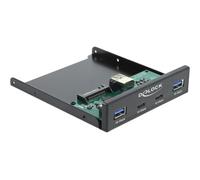 Delock panel frontal de 3,5 pulgadas usb 10 gbps 2 x usb type-c? + 2