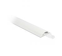 Delock pasacables autoadhesivo 30 x 8 mm - longitud 1 m blanco
