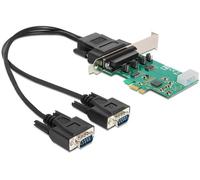 DeLock PCI Express Card > 2 x Serial RS-232 High Speed 921K with Voltage Supply - Adaptador Serie