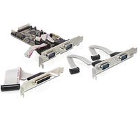 Delock pci express card 4 x serial, 1x parallel tarjeta y adaptador de