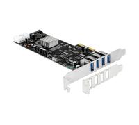 DELOCK 89365 - Controlador USB 3.0, 4 puertos QUAD Channel, PCIe
