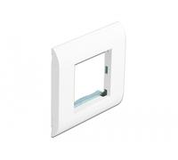 Delock porta-módulos easy 45 con marco 80 x 80 mm blanco