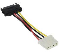DeLOCK Power SATA/Molex - Cable de alimentación SATA (Molex/SATA), Negro y Blanco