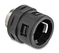 DeLOCK Racor para Manguera con Rosca Exterior de latón M32, Color Negro, 2 Unidades