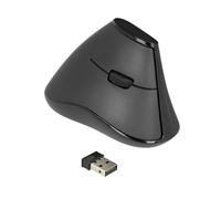 DeLOCK Ratón ergonómico Vertical óptico de 5 Botones inalámbrico 2,4 GHz - Silencioso