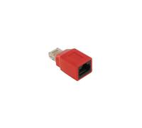 DELOCK 65025 - Adaptador cruzado RJ45 conector macho/conector hembra