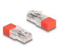 Delock rj45 macho con resistencia de terminación 120 ohmios rojo