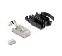 DELOCK RJ45 Modular Macho con Alivio de tensión Cat.6A y robustos Protectores contra dobleces Juego de 25 Piezas Marca