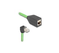 DeLOCK RJ45 Red alargadora Cat.6A Enchufe unten Gewinkelt
