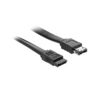 DELOCK - SATA auf eSATA-Kabel - Serial ATA 150/300/600 - SATA (R) Gerade bis eSATA (R) - 1,0m - Schwarz (85810) Marca