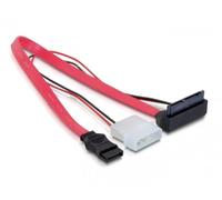 DeLOCK SATA Cable Micro 0.3m - Cable SATA, Rojo