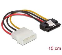 Delock sata hdd > 4pin male with metal clip ? straight 0,12 m