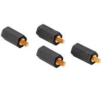 DeLOCK - Separadores (hexagonales, M4 x M3, Interior y Exterior, 20 mm, 4 Unidades), Color Negro