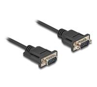 DELOCK Serial Cable RS-232 Male to Male with Male Housing 0.5 m