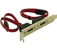 Delock slotbracket 2x internal sata > 2x esata external cable de sata