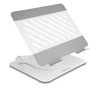 DeLOCK Soporte Ajustable para Tablet y Portátil, Giratorio 360 Grados, de Aluminio, Hasta 15.6 Pulgadas