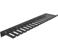 Delock Soporte de Cable 325 x 90 mm para Montaje en Pared, Color Negro